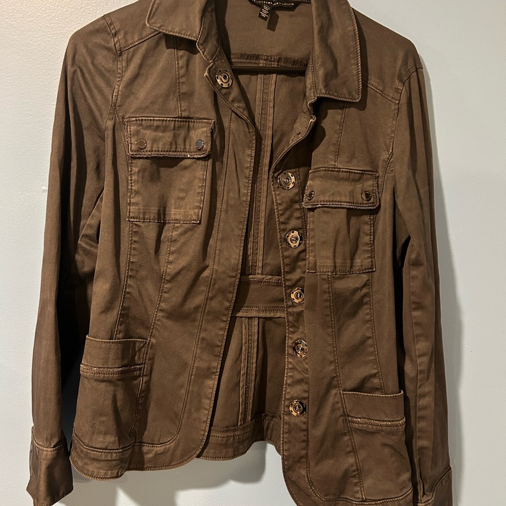 WHBM Gray Utility Jacket